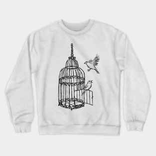 Bird cage image Crewneck Sweatshirt